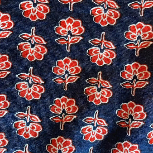 Women’s J Crew Sundress Size Medium Red & Navy Blue Like New! - Picture 3 of 8